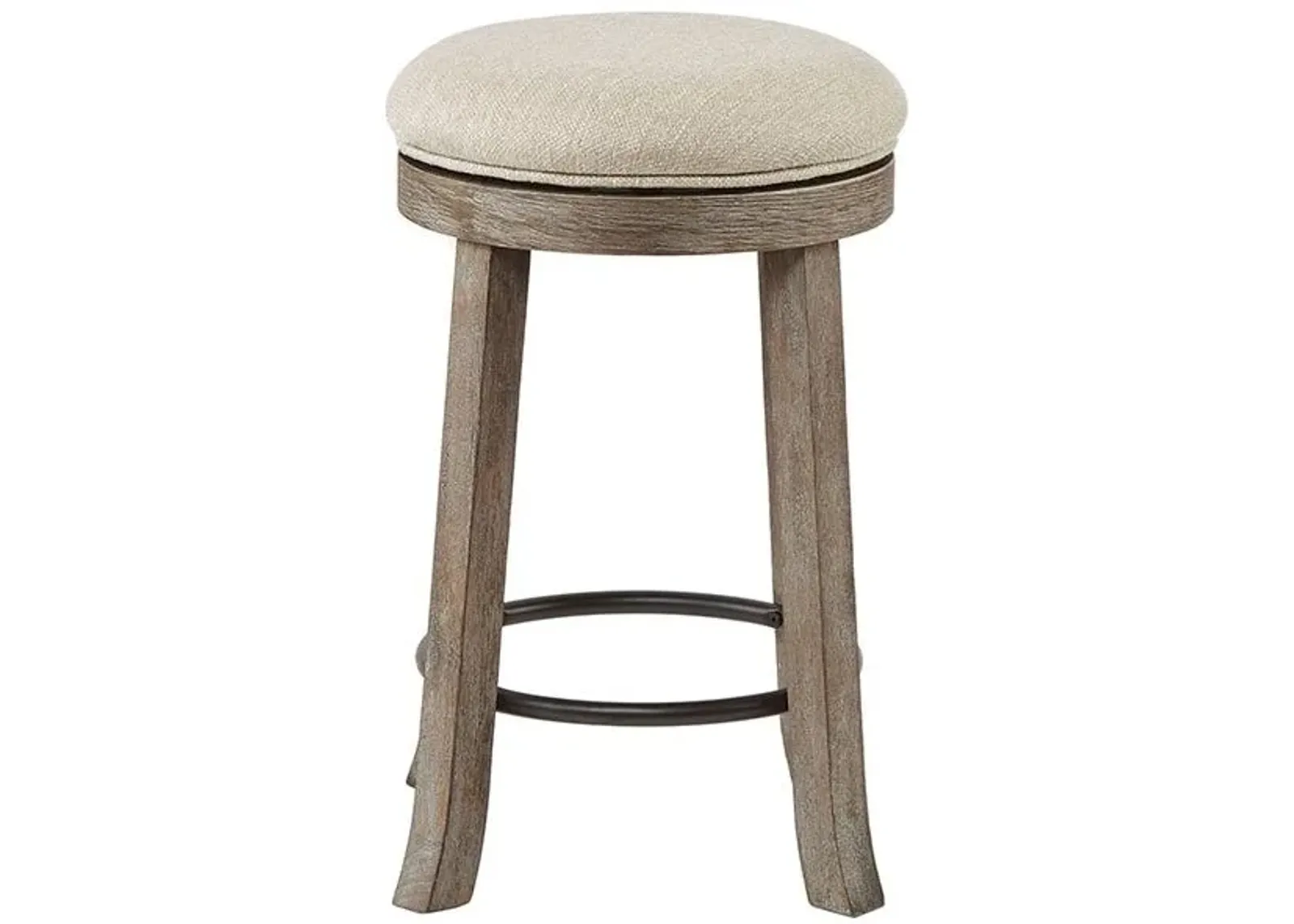 Olliix by INK+IVY Grey Oaktown Swivel Counter Height Stool