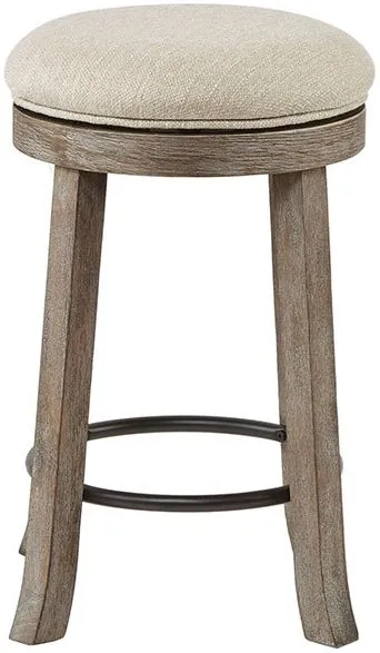 Olliix by INK+IVY Grey Oaktown Swivel Counter Height Stool