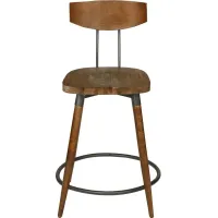 Olliix by INK+IVY Brown Frazier 24" Counter Height Stool
