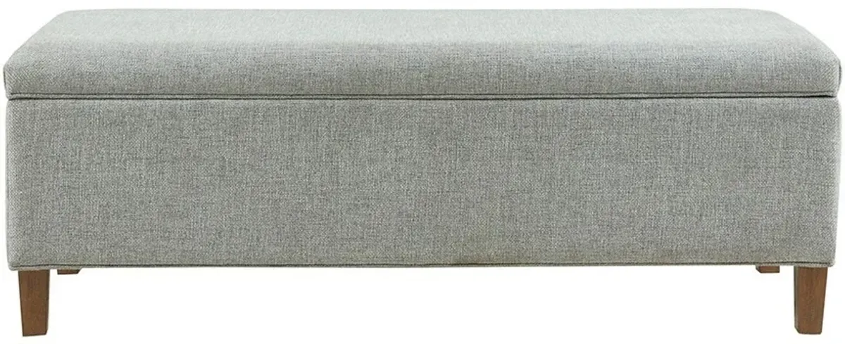 Olliix by INK+IVY Marcie Blue 48" Upholstered Storage Bench