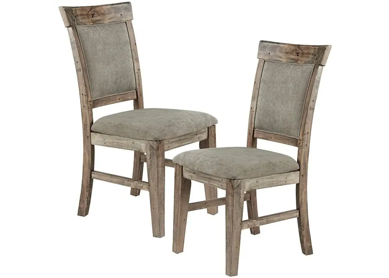 Olliix by INK+IVY Natural/Grey Set of 2 Oliver Dining Chairs