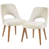 Olliix by INK+IVY Cream Set of 2 Nola Dining Side Chairs
