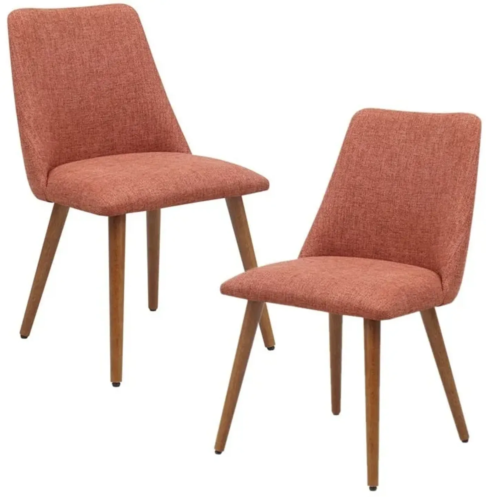 Olliix by Nadia Set of 2 Orange Dining Chair