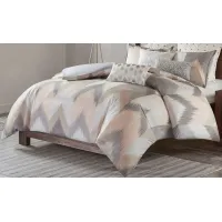 Olliix by INK+IVY Alpine Blush Full/Queen Cotton Comforter Mini Set