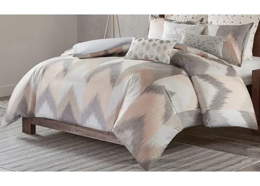 Olliix by INK+IVY Alpine Blush Kin/California King Cotton Comforter Mini Set