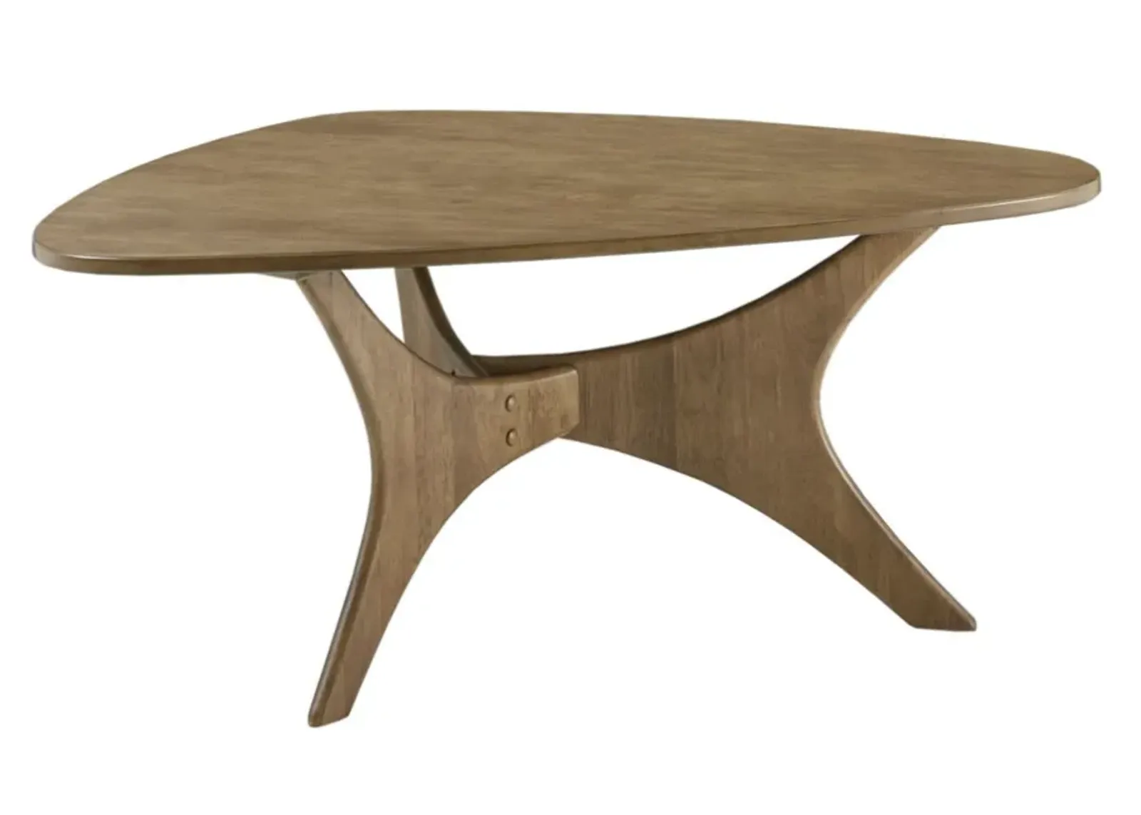 Olliix by INK+IVY Light Brown Blaze Triangle Wood Coffee Table