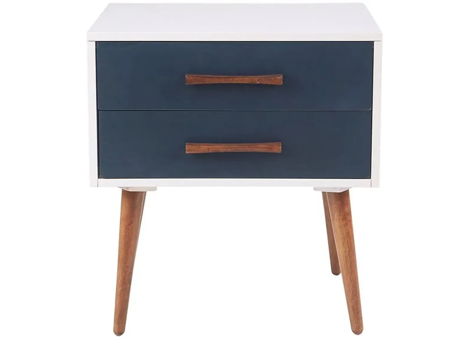 Olliix by INK+IVY White Jeremy Storage Nightstand