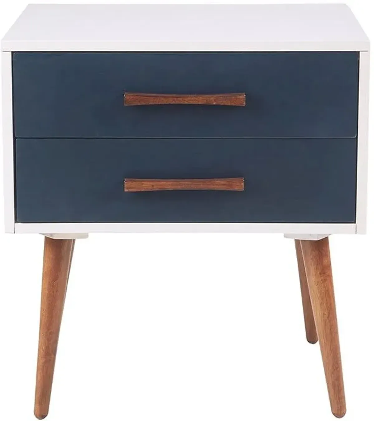 Olliix by INK+IVY White Jeremy Storage Nightstand