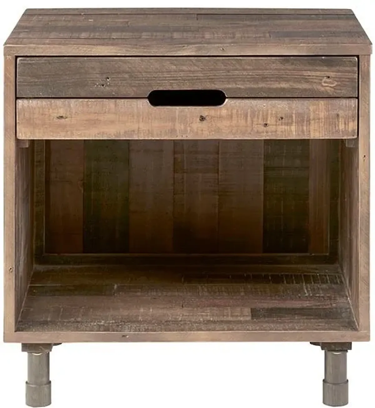 Olliix by INK+IVY Natural Renu Solid Wood Nightstand