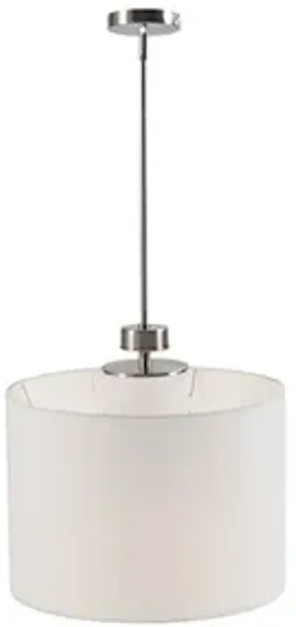 Olliix by INK+IVY Pacific Plated Nickel Silver Drum Pendant