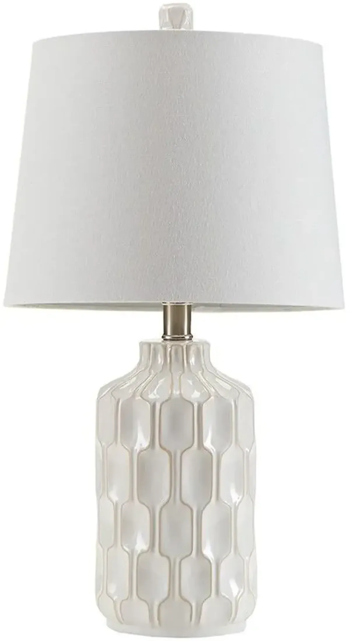 Olliix by INK+IVY Ivory Contour Table Lamp