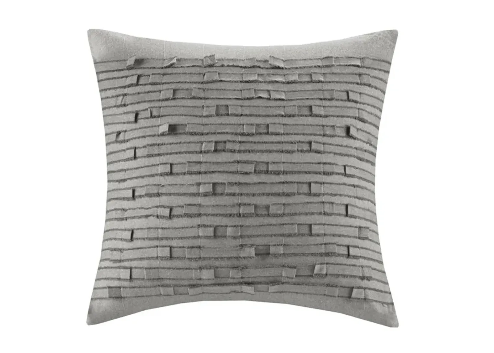 Olliix by INK+IVY Kerala Taupe Cotton Square Pillow