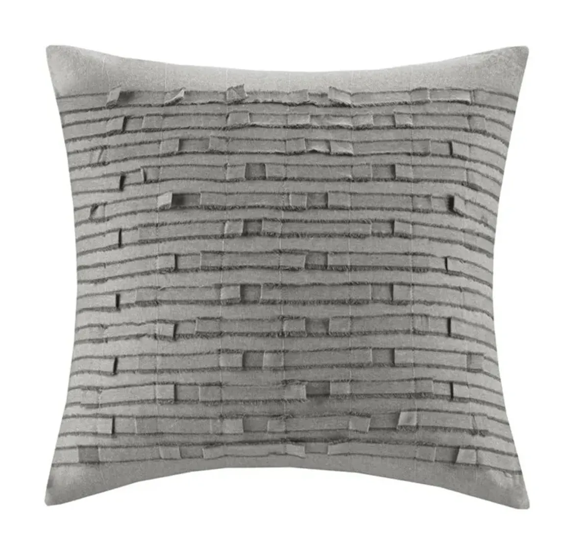 Olliix by INK+IVY Kerala Taupe Cotton Square Pillow