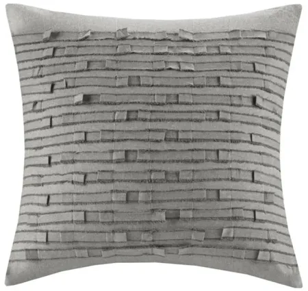 Olliix by INK+IVY Kerala Taupe Cotton Square Pillow