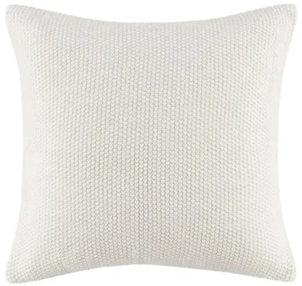 Olliix by INK+IVY Bree Knit Grey 20" x 20" Square Pillow Cover