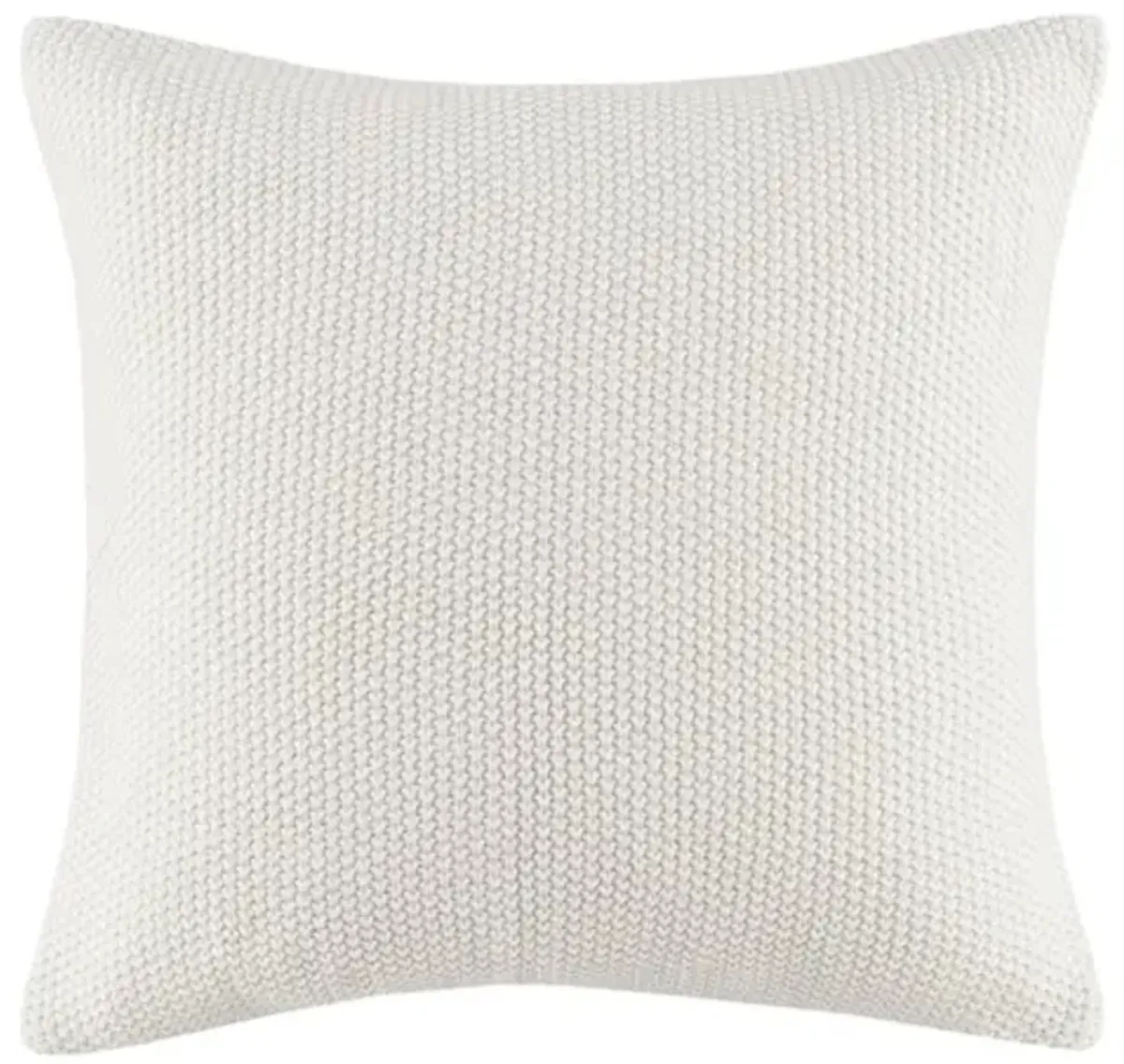 Olliix by INK+IVY Bree Knit Grey 26" x 26" Euro Pillow Cover