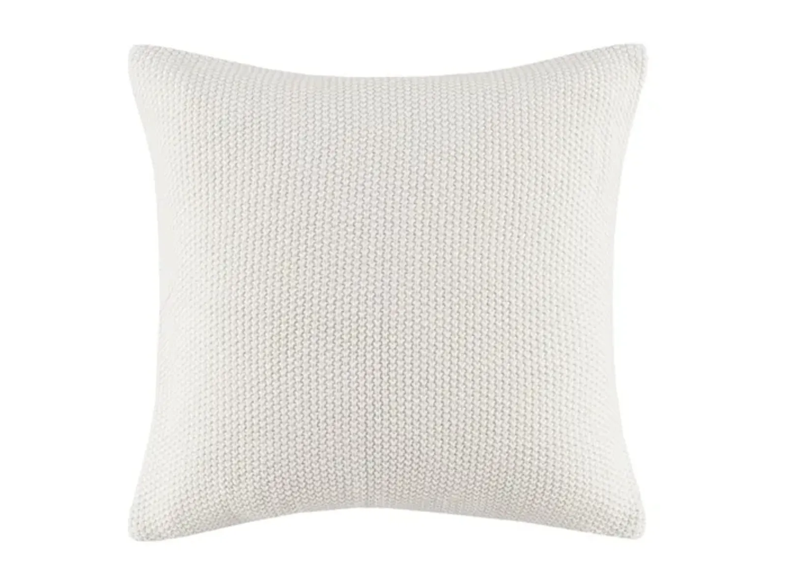 Olliix by INK+IVY Bree Knit Grey 26" x 26" Euro Pillow Cover