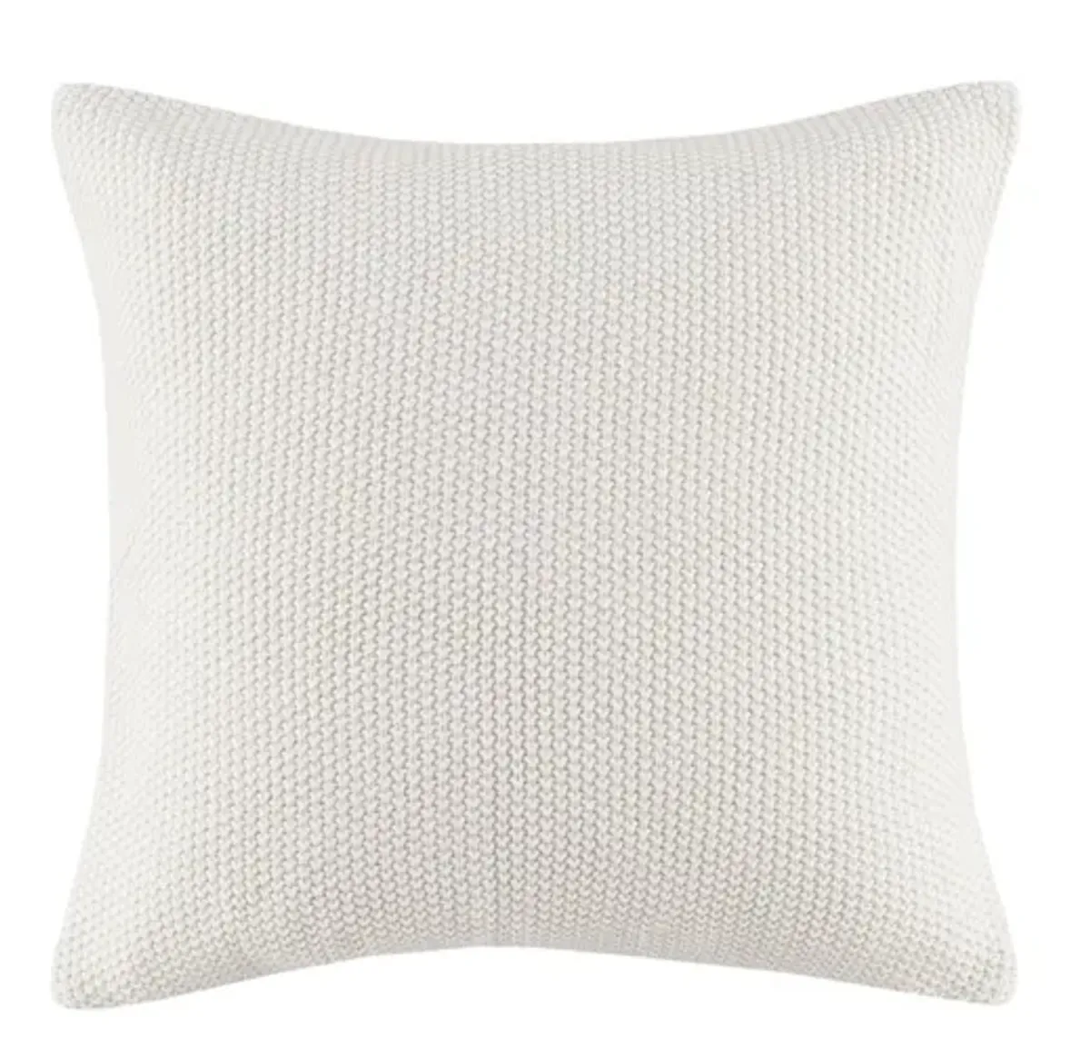 Olliix by INK+IVY Bree Knit Grey 26" x 26" Euro Pillow Cover