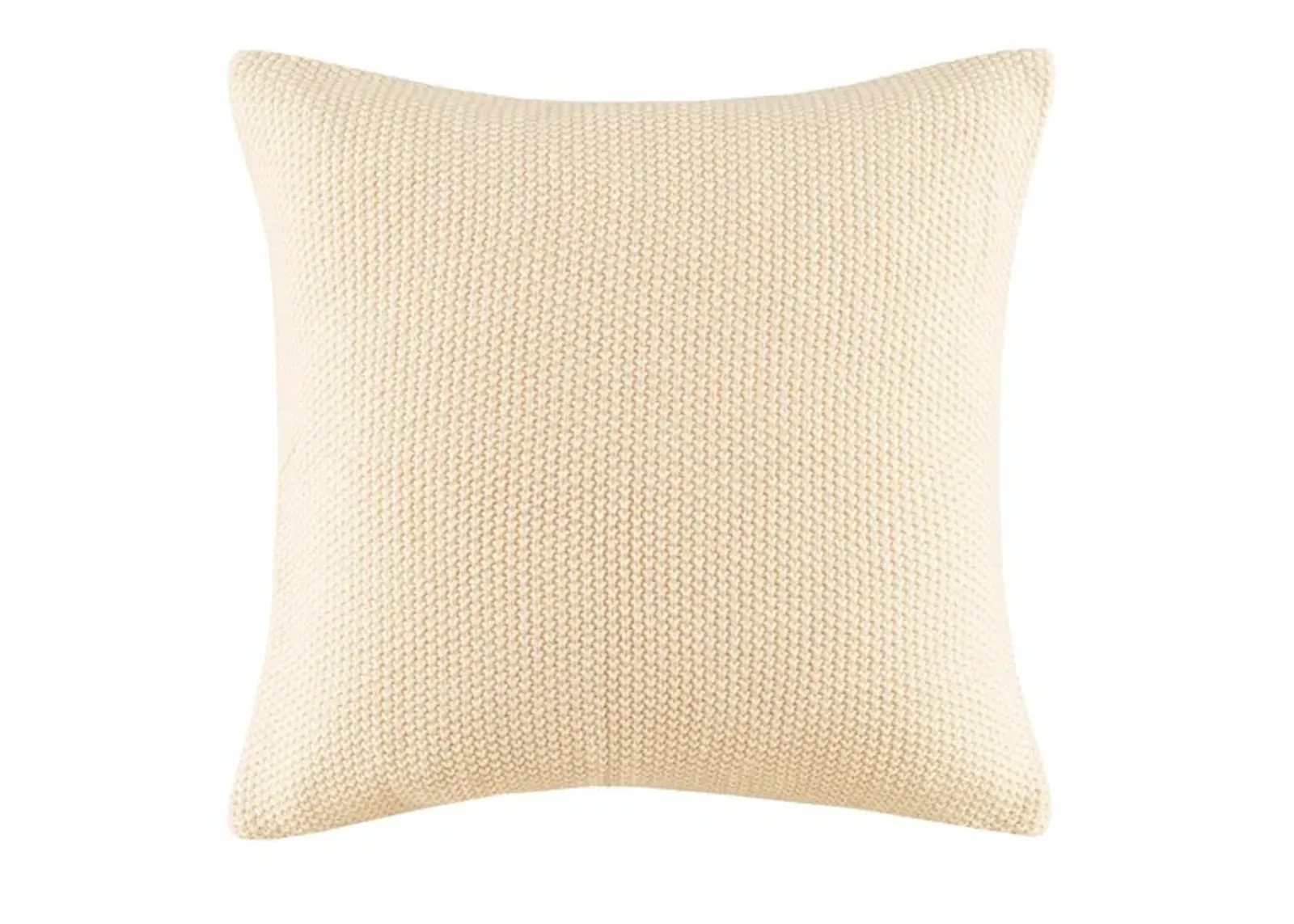 Olliix by INK+IVY Bree Knit Ivory  20" x 20" Square Pillow Cover