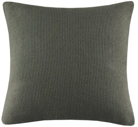 Olliix by INK+IVY Bree Knit Charcoal  20" x 20" Square Pillow Cover