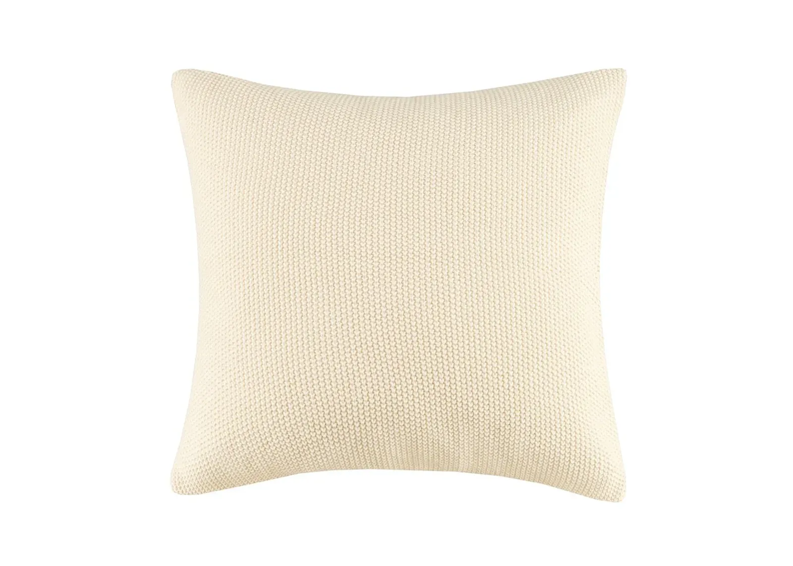 Olliix by INK+IVY Bree Knit Ivory 26" x 26" Euro Pillow Cover