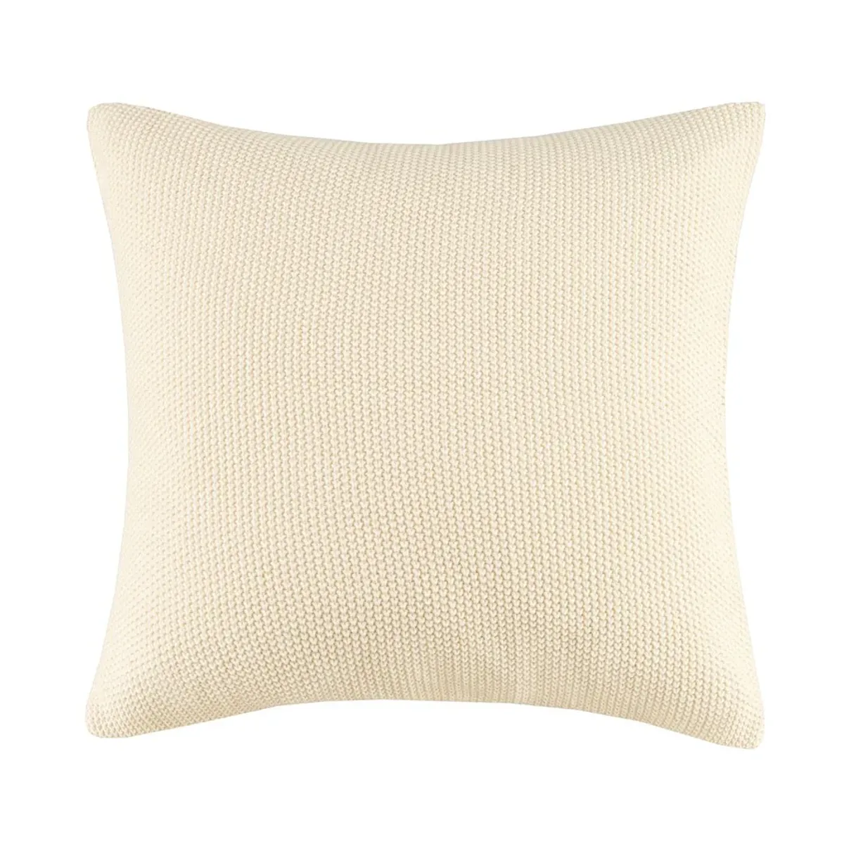 Olliix by INK+IVY Bree Knit Ivory 26" x 26" Euro Pillow Cover