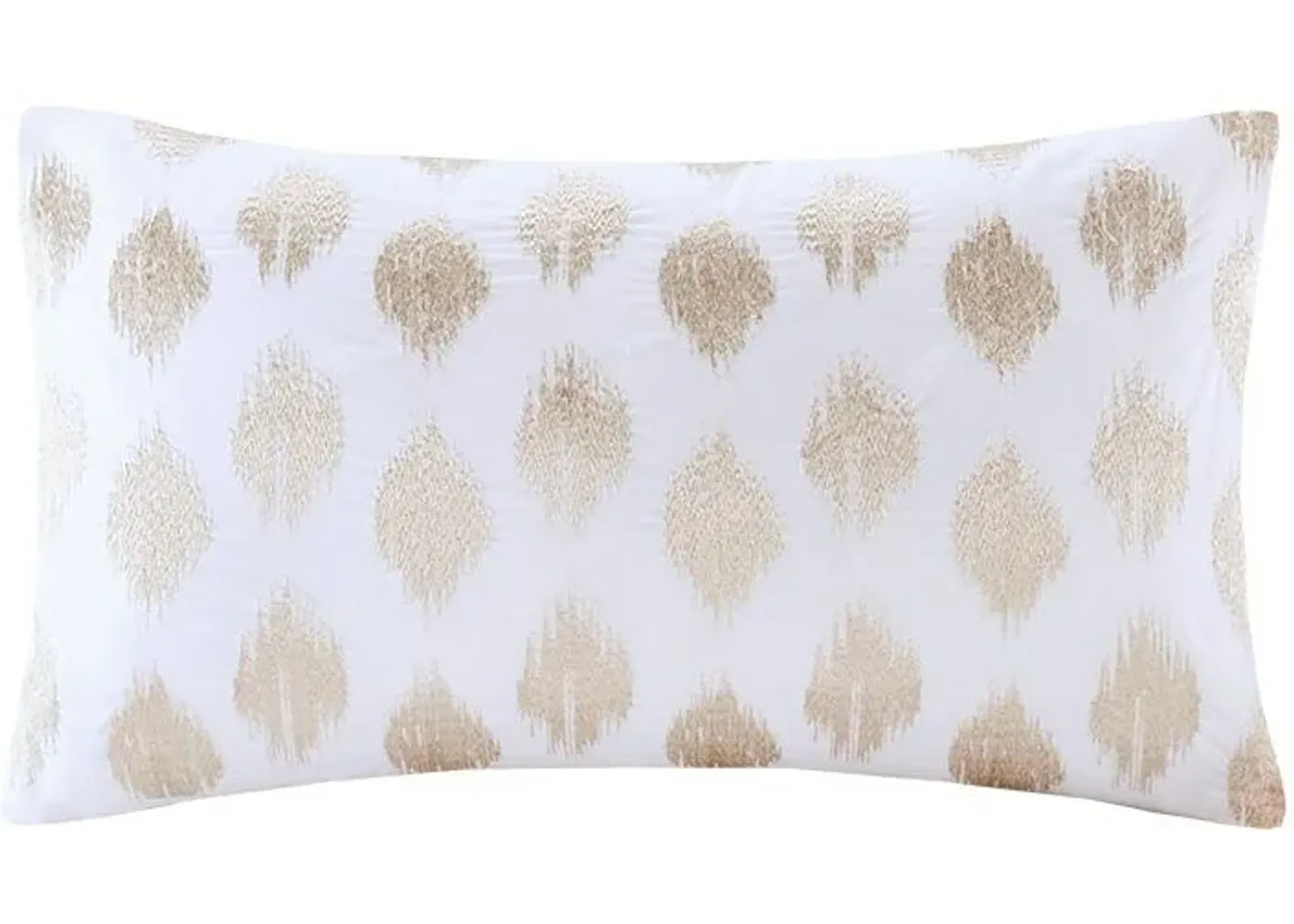 Olliix by INK+IVY Copper Stella Dot Cotton Oblong Pillow