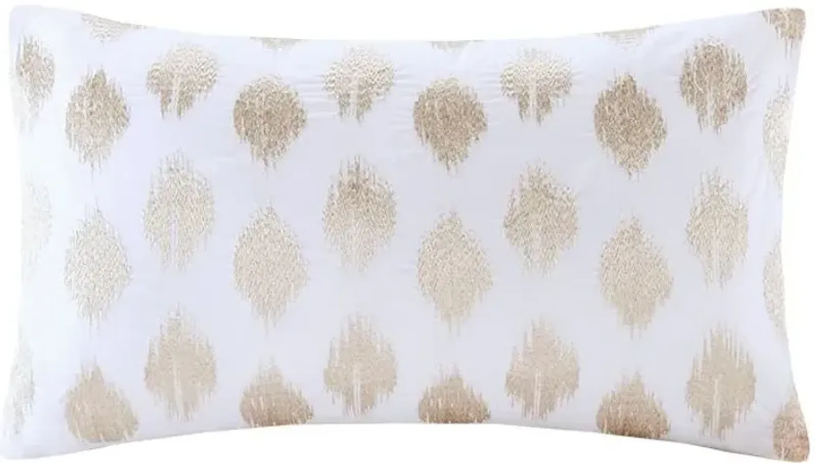 Olliix by INK+IVY Copper Stella Dot Cotton Oblong Pillow