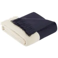 Olliix by INK+IVY Stockholm Navy 50" x 60" Color Block Faux Cashmere Throw
