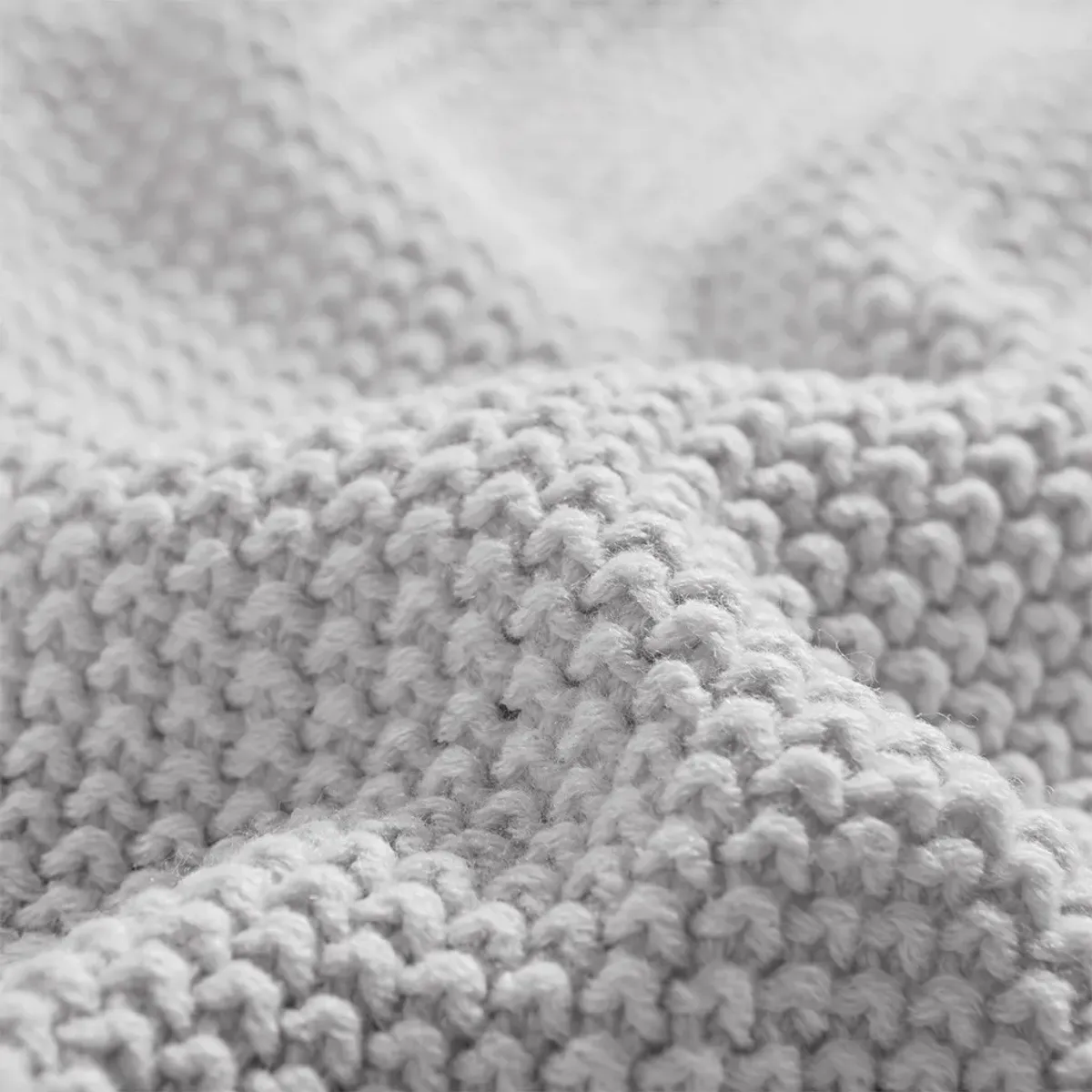 Olliix by INK+IVY Bree Knit Grey Twin Blanket