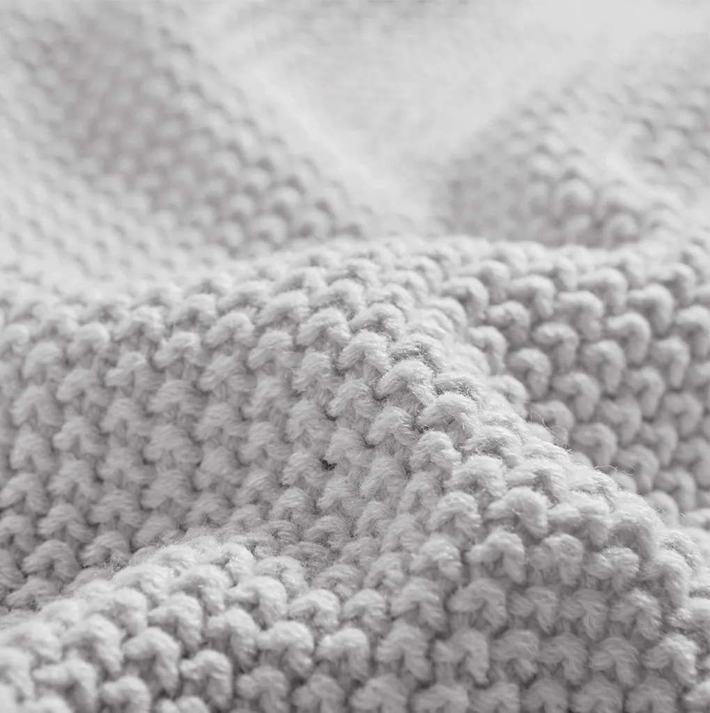 Olliix by INK+IVY Bree Knit Grey Full/Queen Blanket
