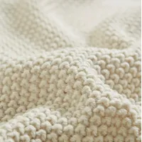 Olliix by INK+IVY Bree Knit Ivory Full/Queen Blanket