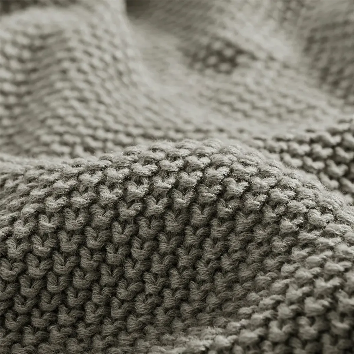 Olliix by INK+IVY Bree Knit Charcoal Twin Blanket