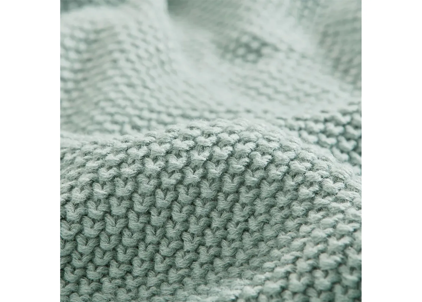 Olliix by INK+IVY Bree Knit Aqua Twin Blanket