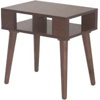 Olliix by INK+IVY Pecan Jayce Mid Century Wood End Table