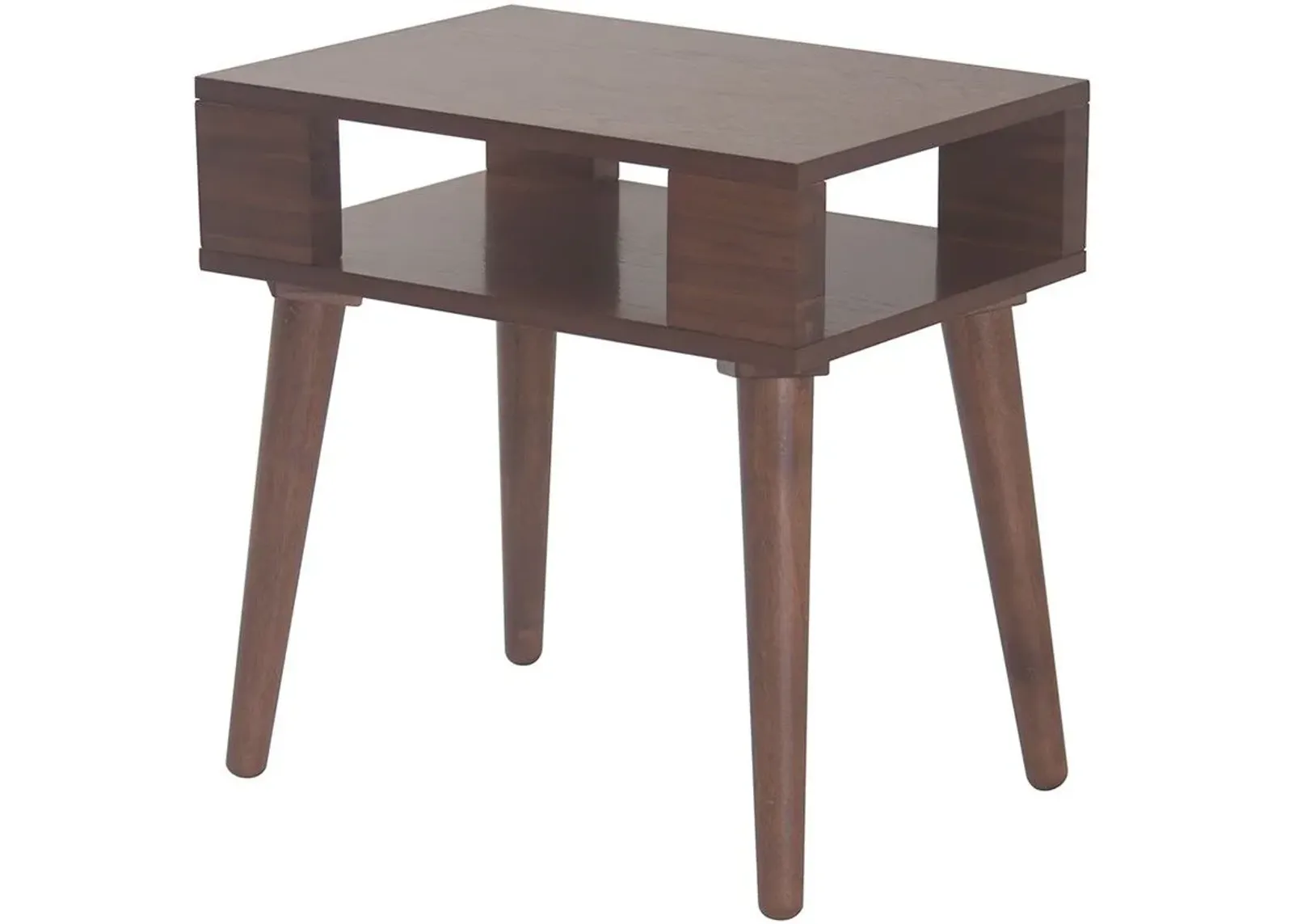 Olliix by INK+IVY Pecan Jayce Mid Century Wood End Table