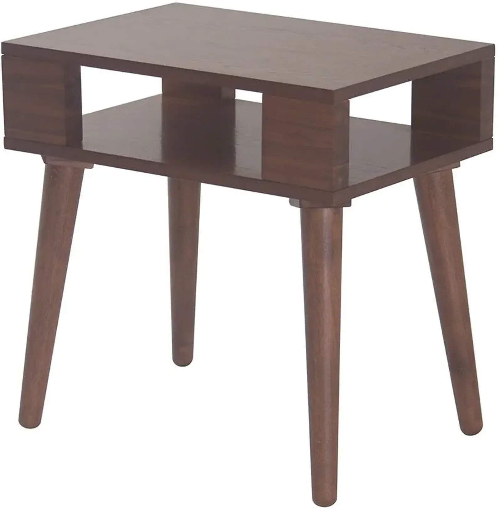 Olliix by INK+IVY Pecan Jayce Mid Century Wood End Table