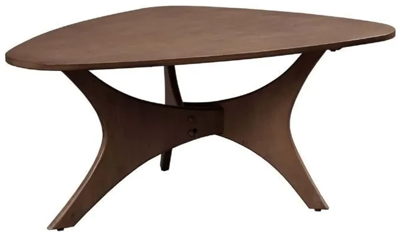 Olliix by INK+IVY Brown Blaze Triangle Wood Coffee Table