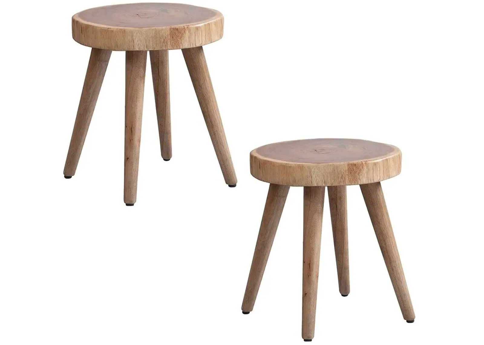 Olliix by INK+IVY Natural Set of 2 Arcadia Dining Stools