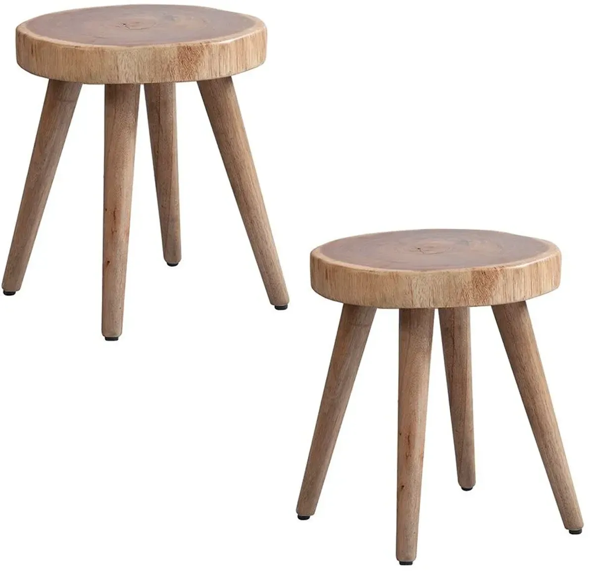 Olliix by INK+IVY Natural Set of 2 Arcadia Dining Stools