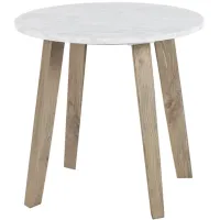 Olliix by INK+IVY Milo White End Table