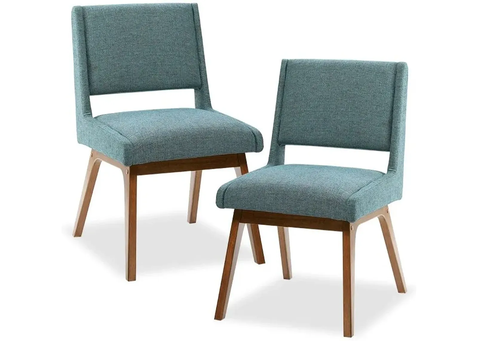 Olliix by INK+IVY Blue Set of 2 Boomerang Dining Chairs