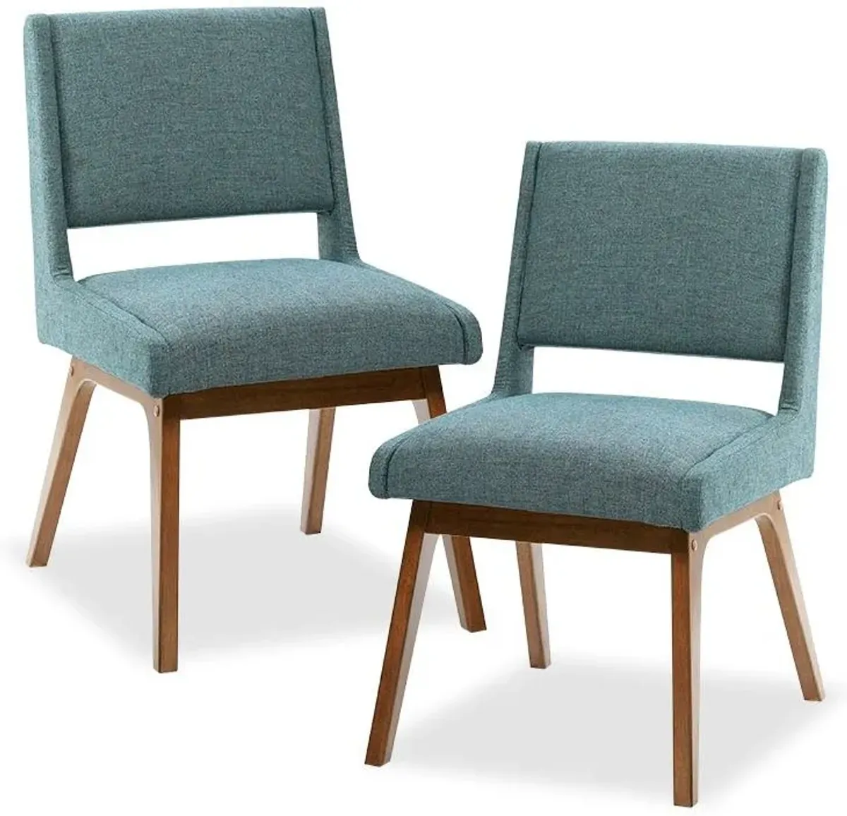 Olliix by INK+IVY Blue Set of 2 Boomerang Dining Chairs