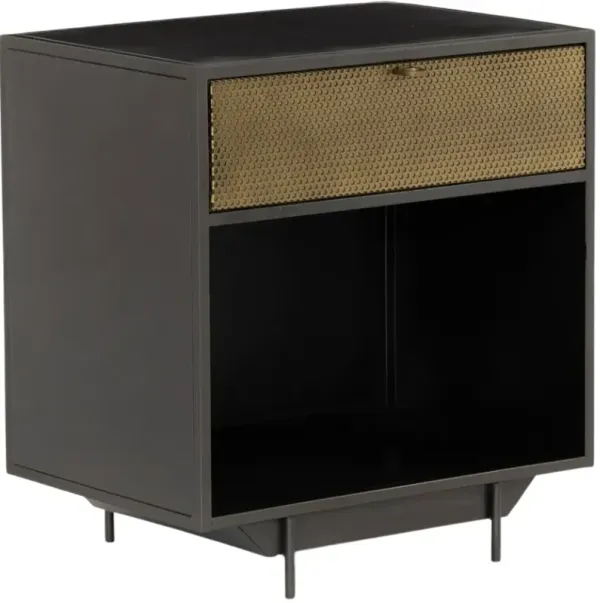 Four Hands Hendrick Gunmetal Nightstand