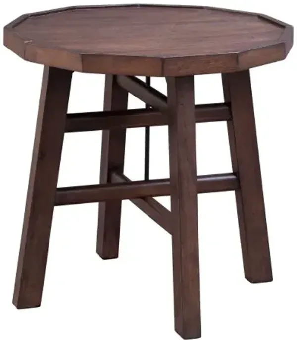 Steve Silver Co. Paisley Burnt Caramel End Table