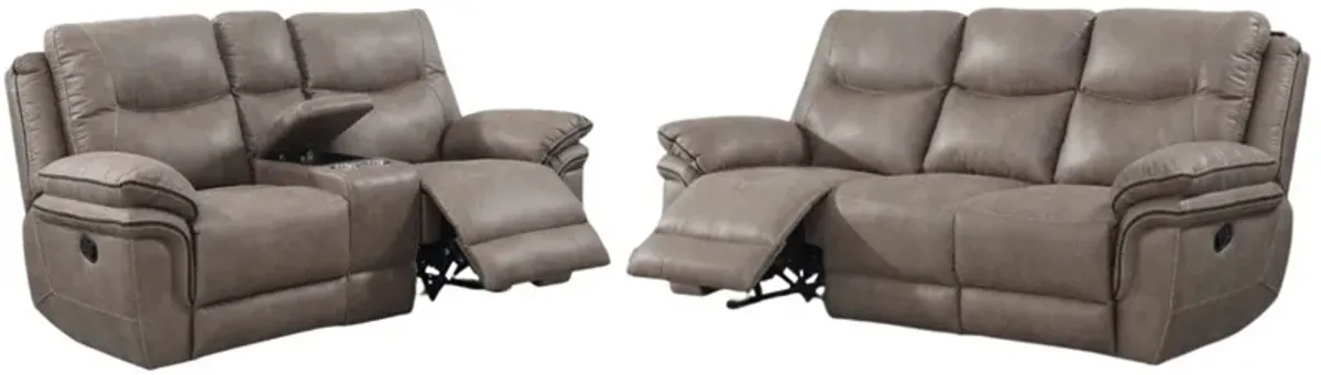 Steve Silver Co. Isabella 2-Piece Sand Manual Reclining Living Room Set