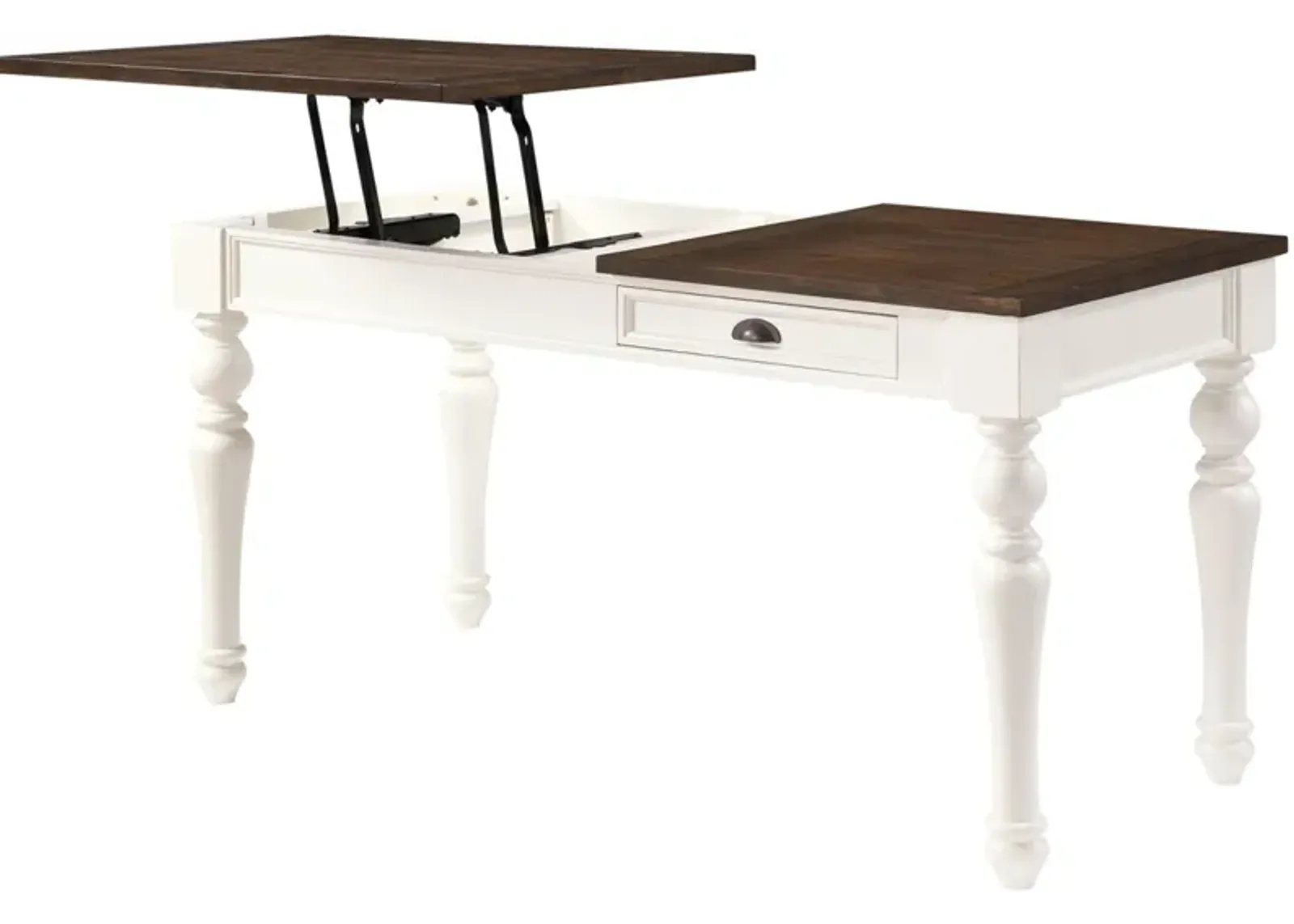 Steve Silver Co. Joanna Ivory/Mocha Lift-Top Desk