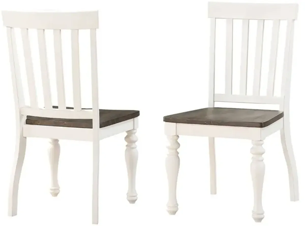 Steve Silver Co.® Joanna Ivory & Charcoal Side Chair - 2pc