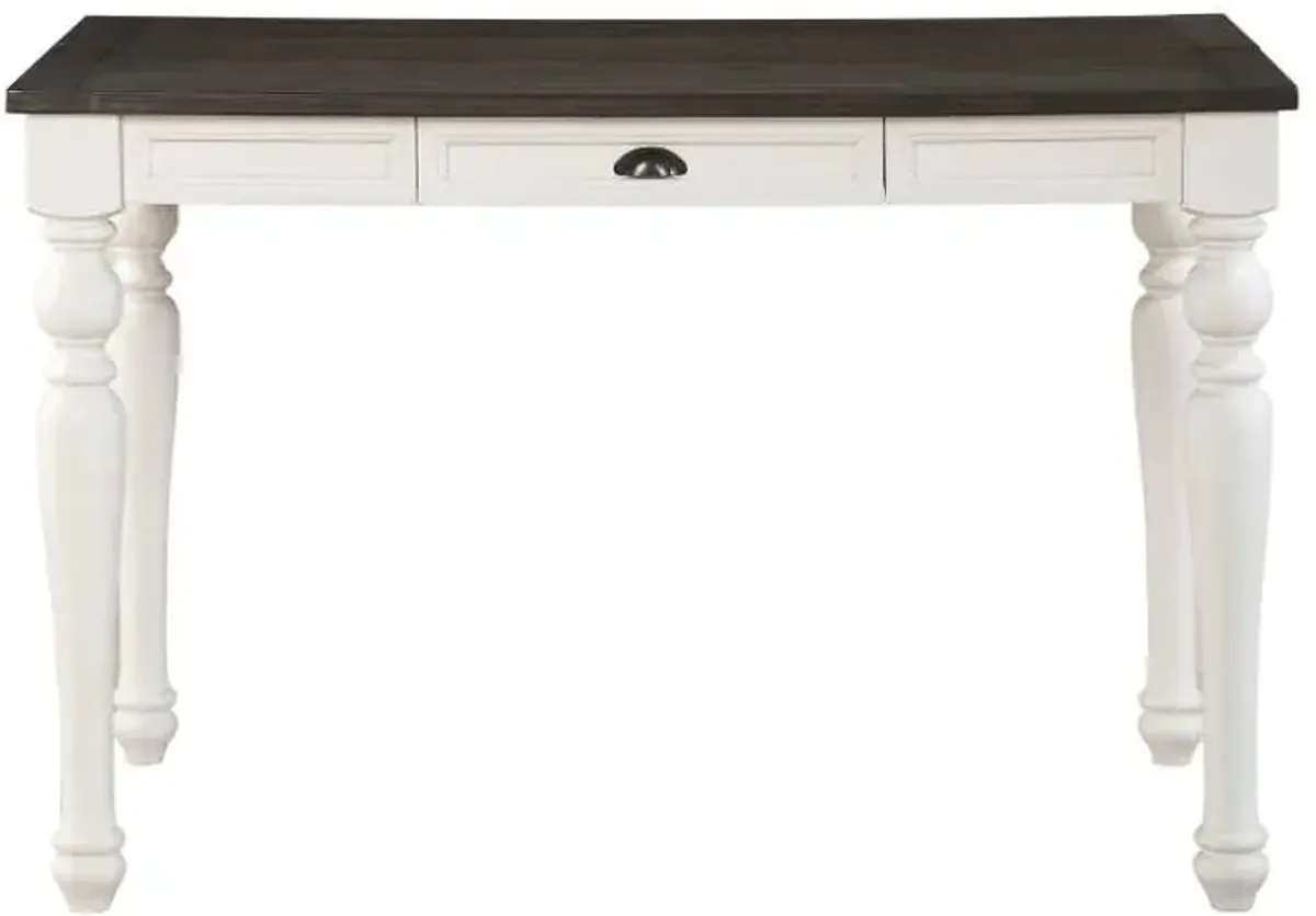 Steve Silver Co. Joanna Mocha Counter Height Table with Ivory Base