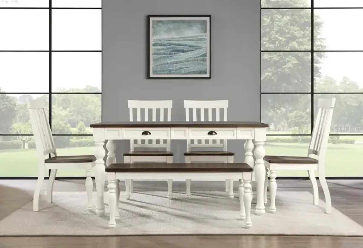 Steve Silver Co. Joanna 5-Piece Ivory/Mocha Dining Set